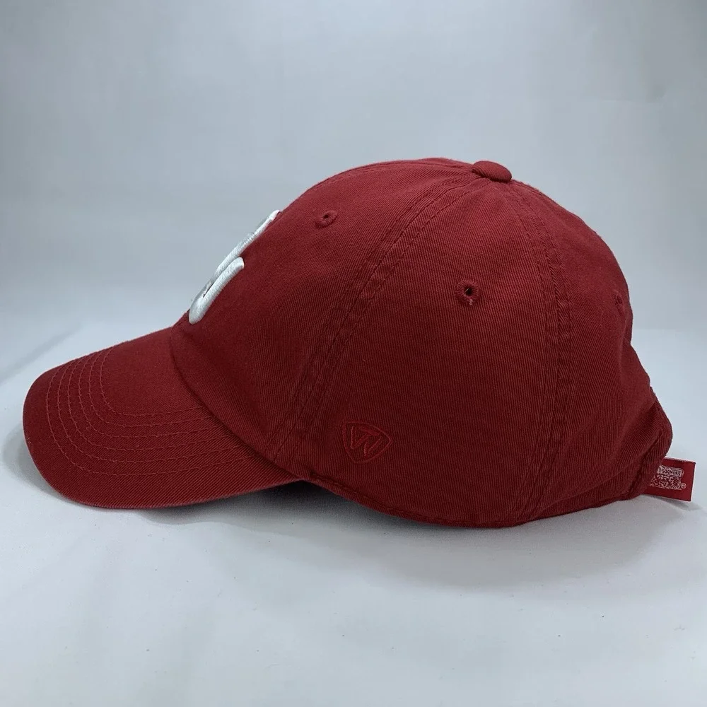 OU Oklahoma Hat Womens Red Adjustable Strapback Baseball Cap Sooners TOW